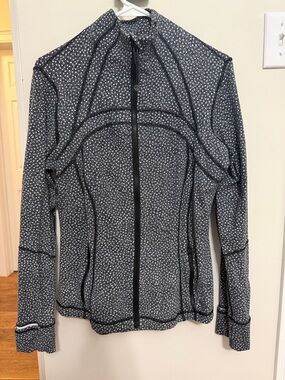 lululemon athletica Black and White Speckled Full-Zip Jacket